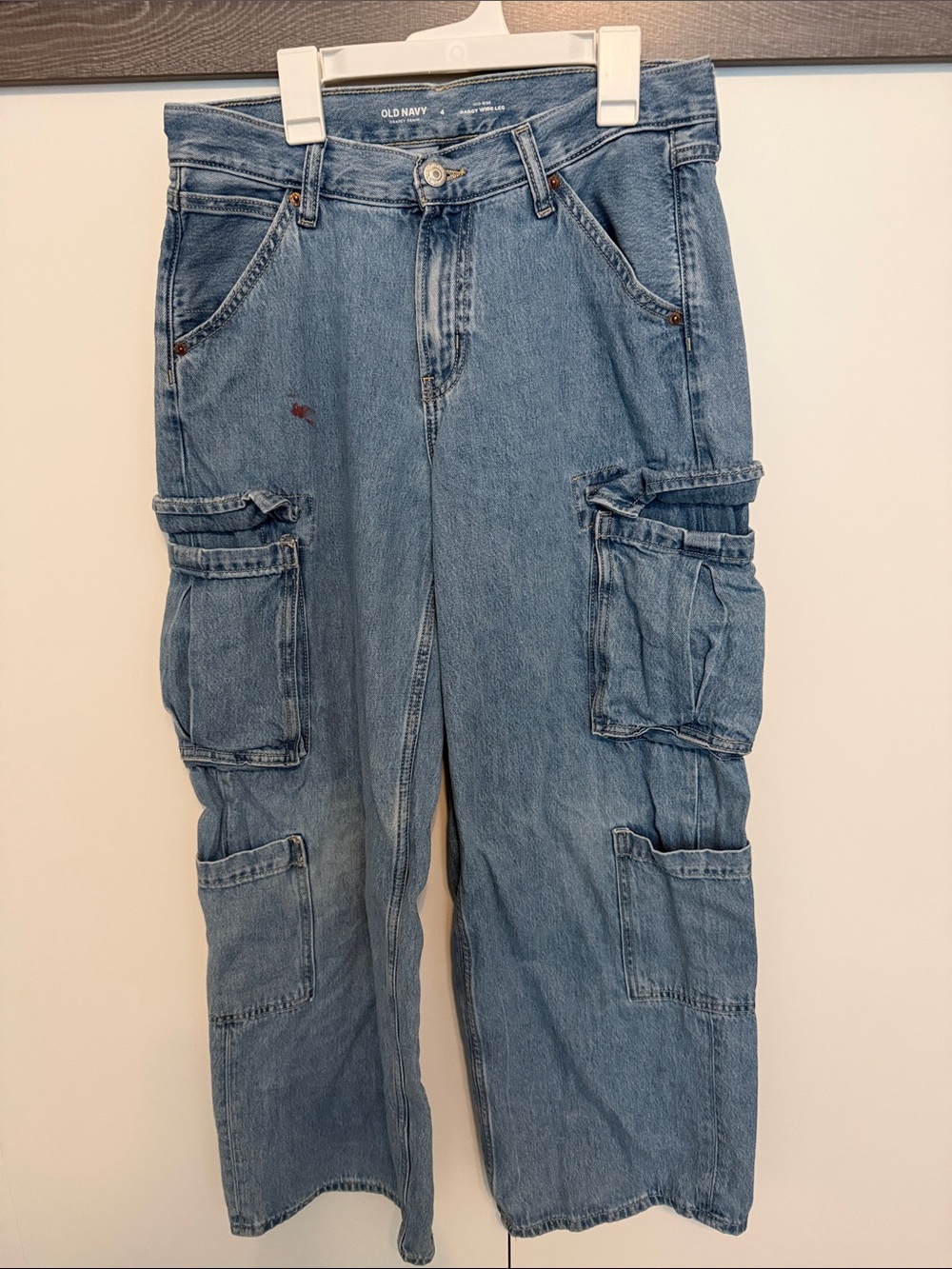 Old Navy Light Blue Denim Cargo jeans
